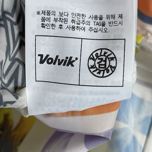 Volvik Jacket Womens 90 White Graphic Print Full Zip Golf Short Sleeve Vented - Picture 9 of 12